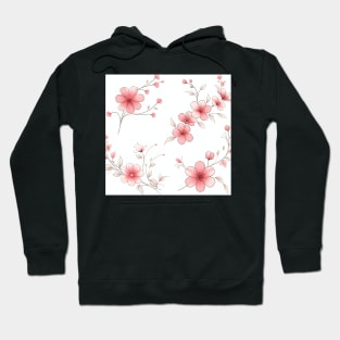 Pink Flowers Hoodie